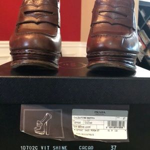 Designer platform loafers